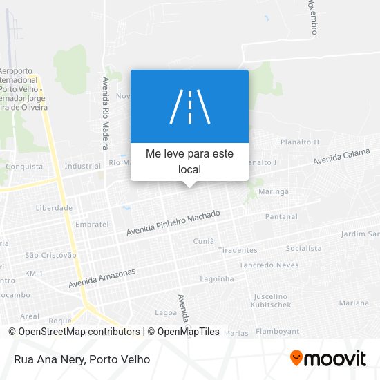 Rua Ana Nery mapa