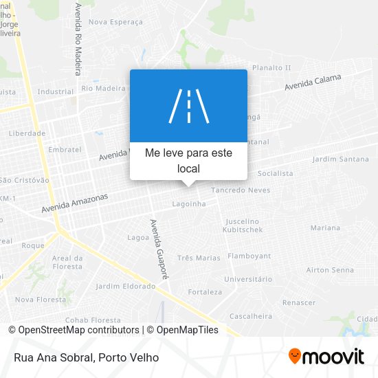 Rua Ana Sobral mapa