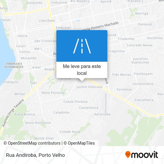 Rua Andiroba mapa