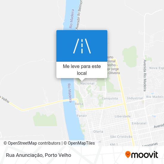 Rua Anunciação mapa