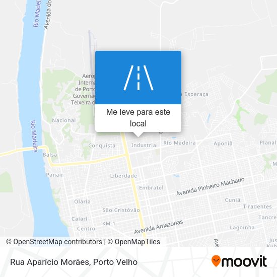 Rua Aparício Morães mapa