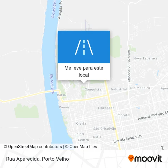 Rua Aparecida mapa