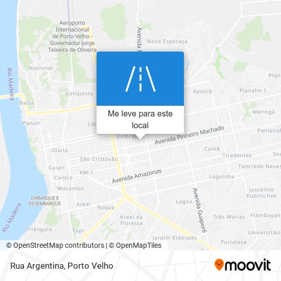 Rua Argentina mapa