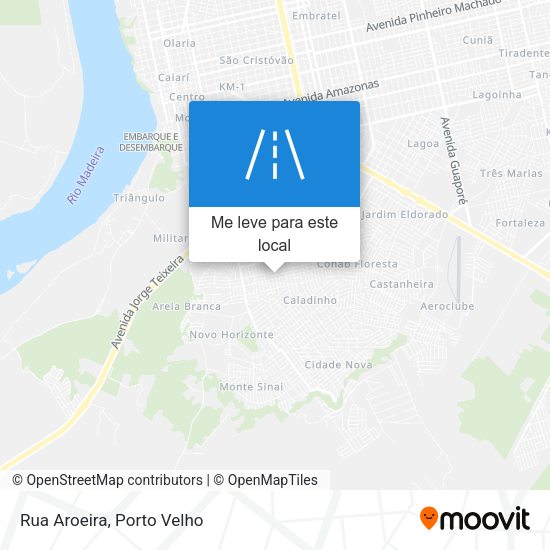 Rua Aroeira mapa