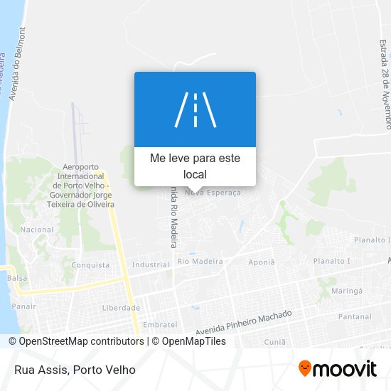 Rua Assis mapa