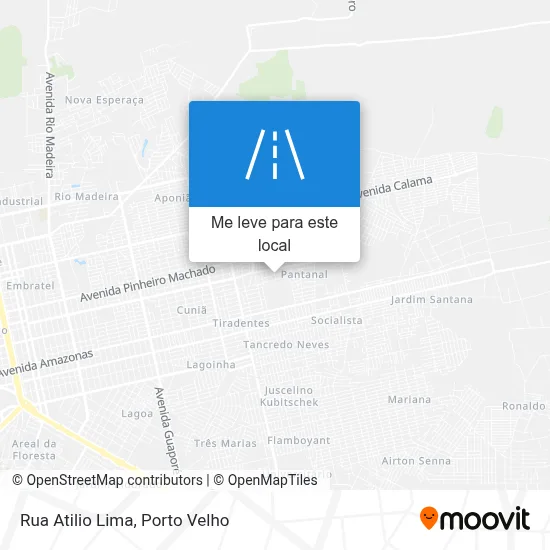 Rua Atilio Lima mapa