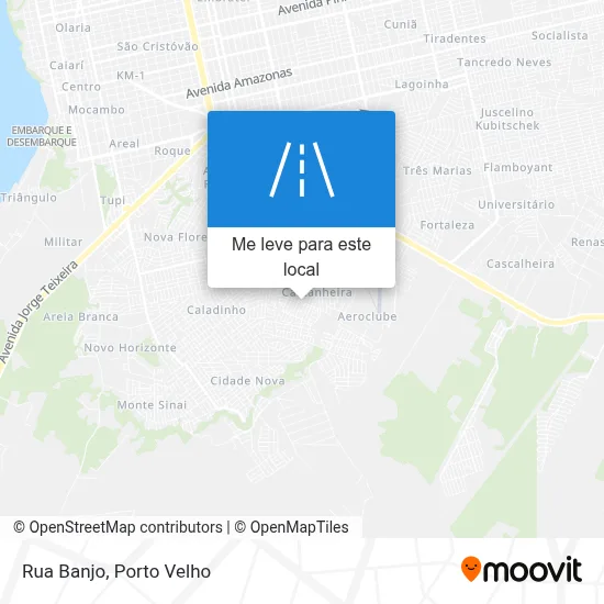 Rua Banjo mapa