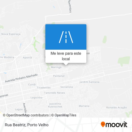 Rua Beatriz mapa