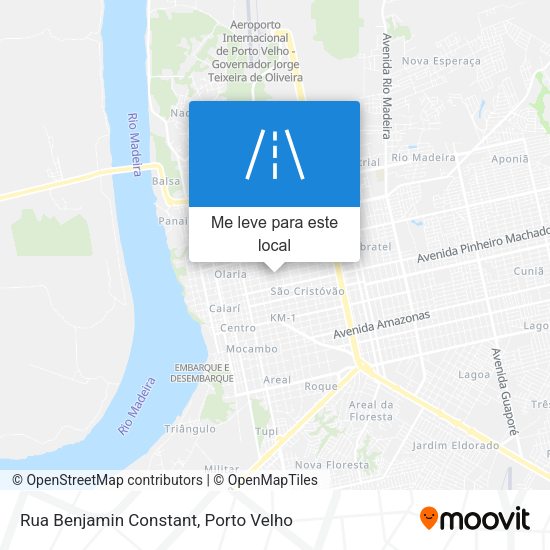 Rua Benjamin Constant mapa