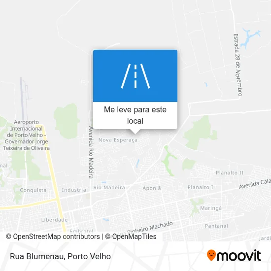 Rua Blumenau mapa