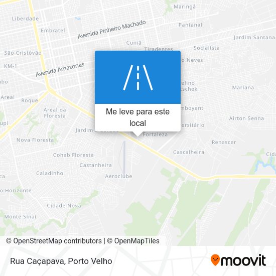Rua Caçapava mapa