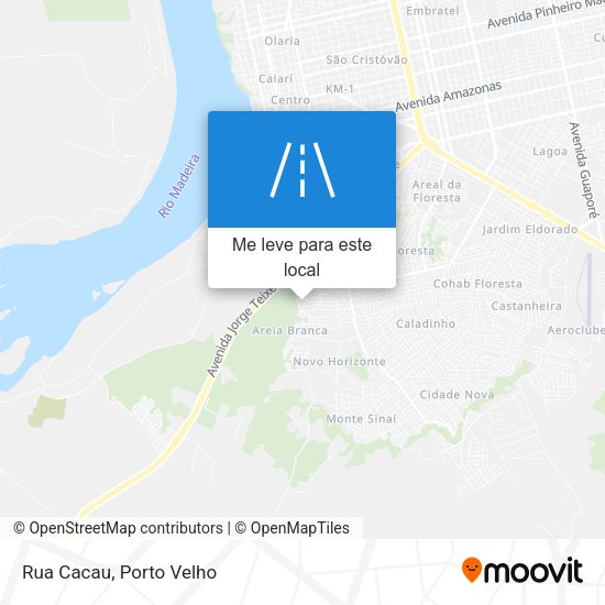 Rua Cacau mapa