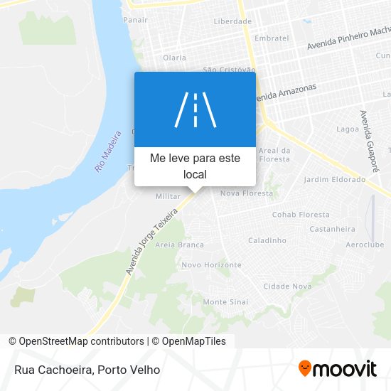 Rua Cachoeira mapa