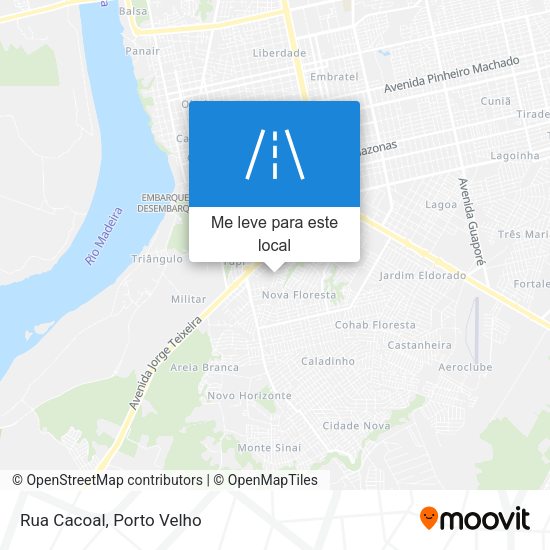 Rua Cacoal mapa