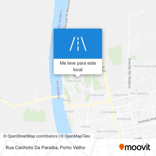 Rua Canhoto Da Paraíba mapa