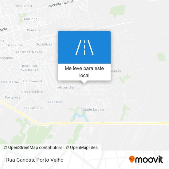 Rua Canoas mapa