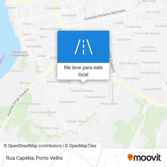 Rua Capeba mapa
