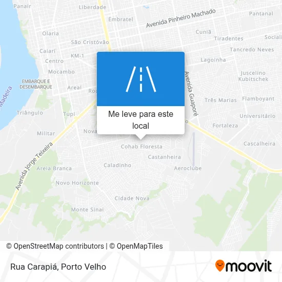 Rua Carapiá mapa
