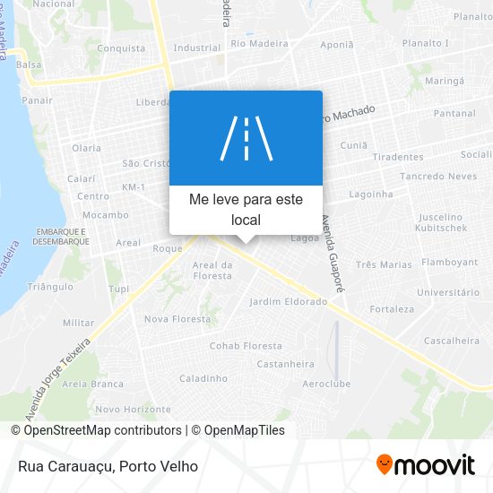 Rua Carauaçu mapa