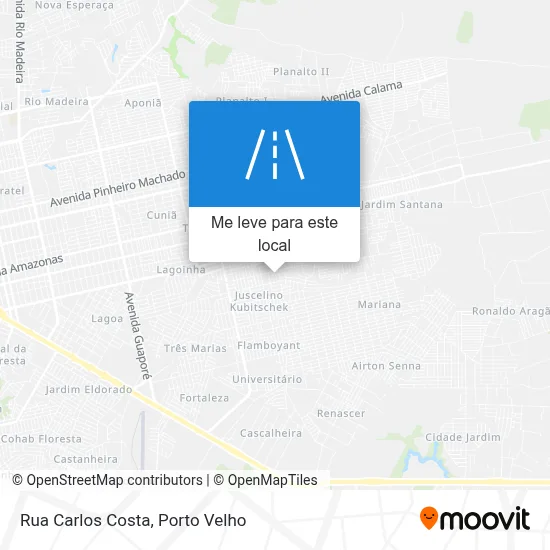 Rua Carlos Costa mapa