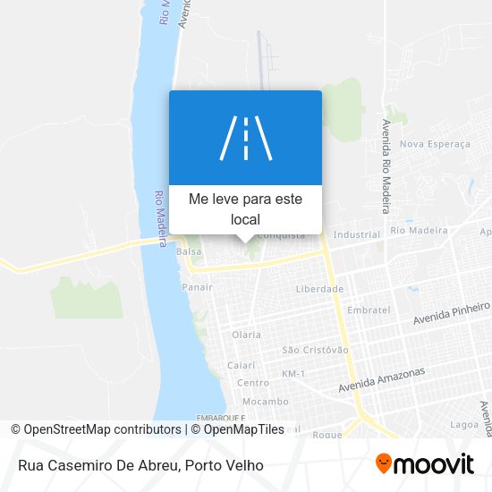 Rua Casemiro De Abreu mapa