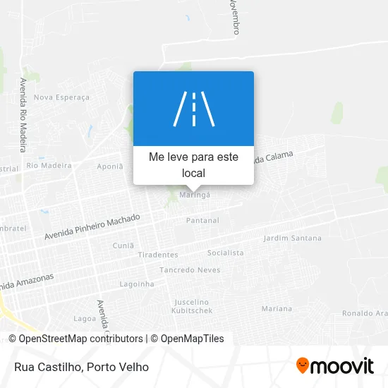 Rua Castilho mapa