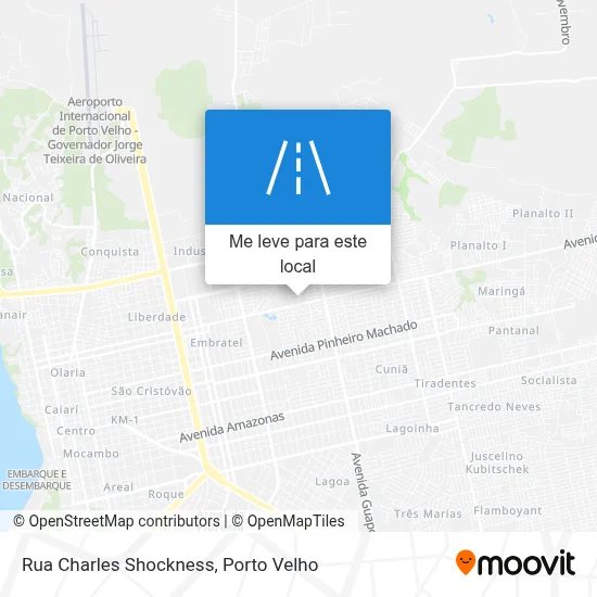 Rua Charles Shockness mapa