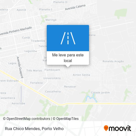 Rua Chico Mendes mapa