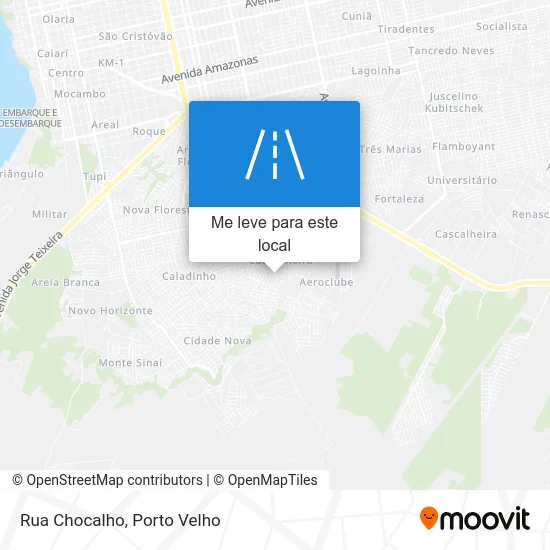 Rua Chocalho mapa