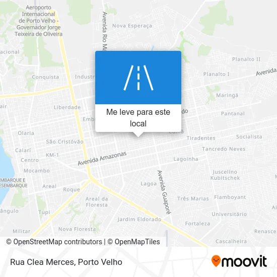 Rua Clea Merces mapa