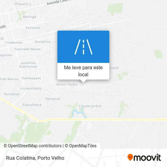 Rua Colatina mapa