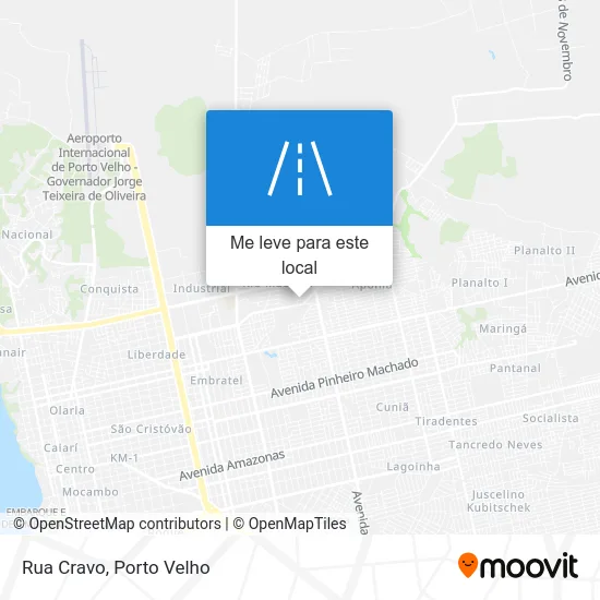 Rua Cravo mapa