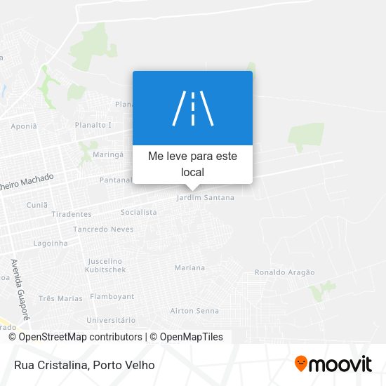 Rua Cristalina mapa