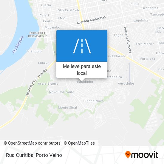Rua Curitiba mapa