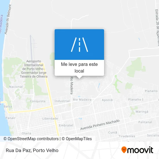 Rua Da Paz mapa