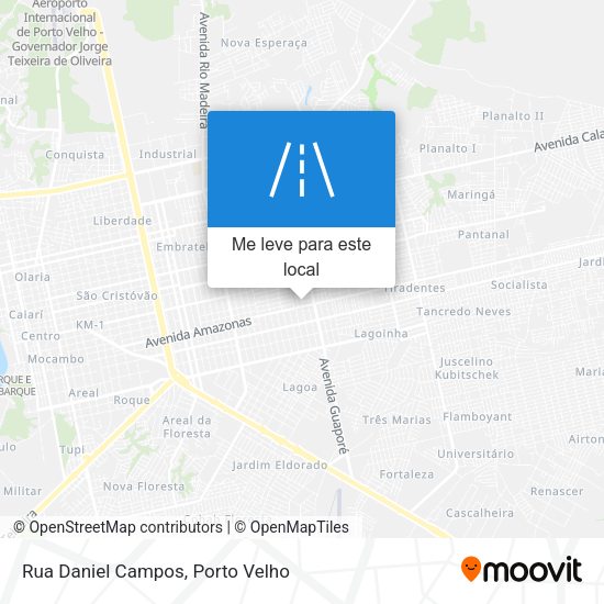 Rua Daniel Campos mapa