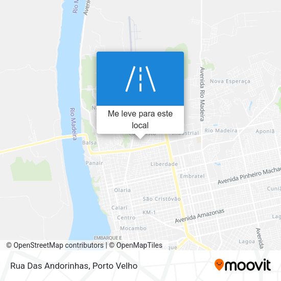 Rua Das Andorinhas mapa