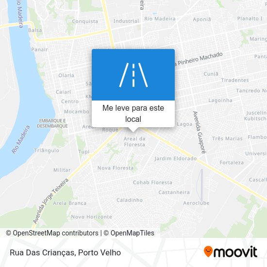 Rua Das Crianças mapa