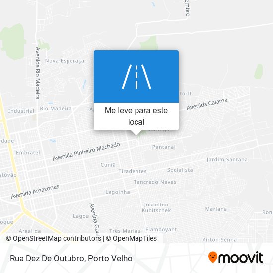 Rua Dez De Outubro mapa