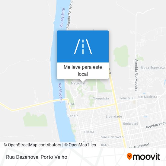 Rua Dezenove mapa