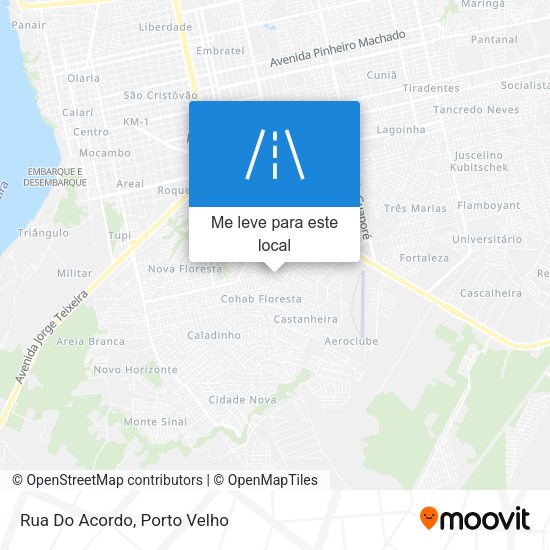 Rua Do Acordo mapa