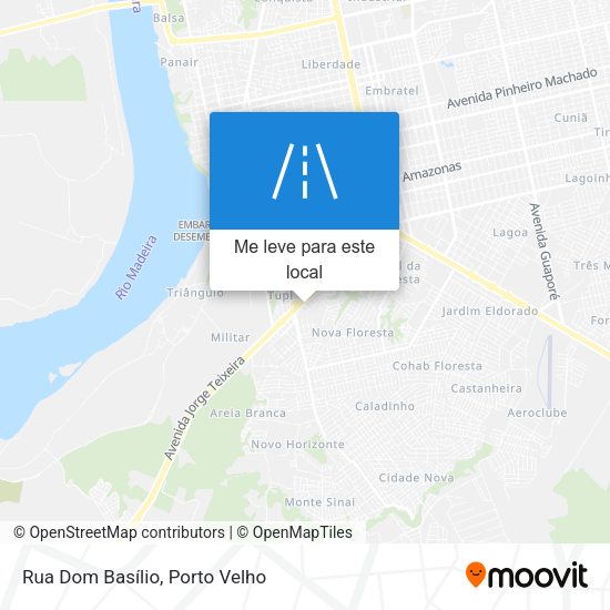 Rua Dom Basílio mapa