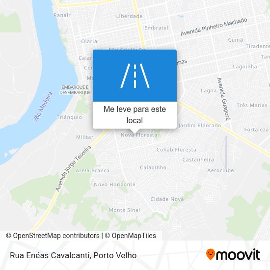 Rua Enéas Cavalcanti mapa