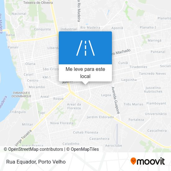 Rua Equador mapa