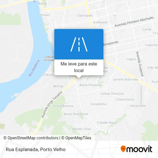 Rua Esplanada mapa