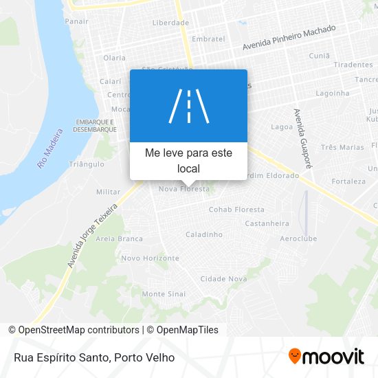 Rua Espírito Santo mapa