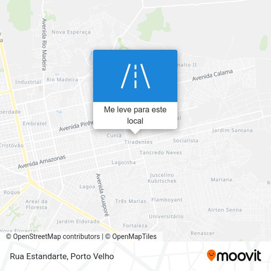 Rua Estandarte mapa