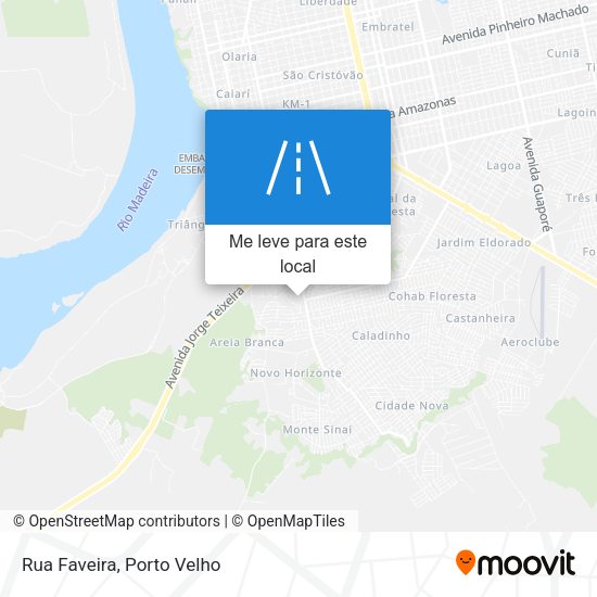 Rua Faveira mapa
