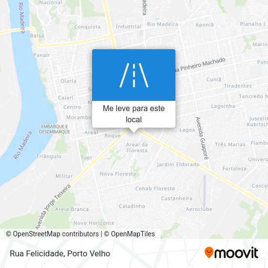 Rua Felicidade mapa