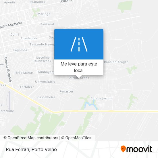 Rua Ferrari mapa
